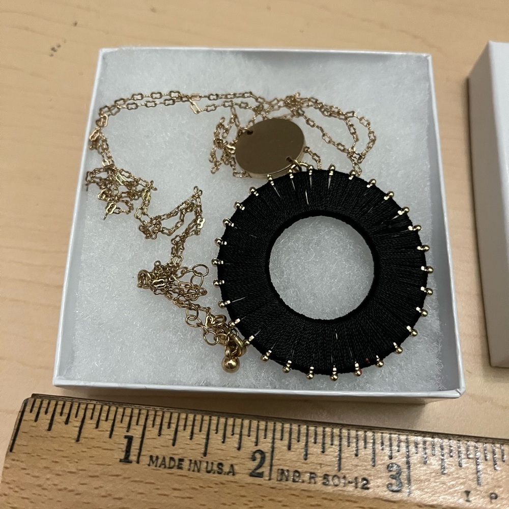 Long signature pendant necklace